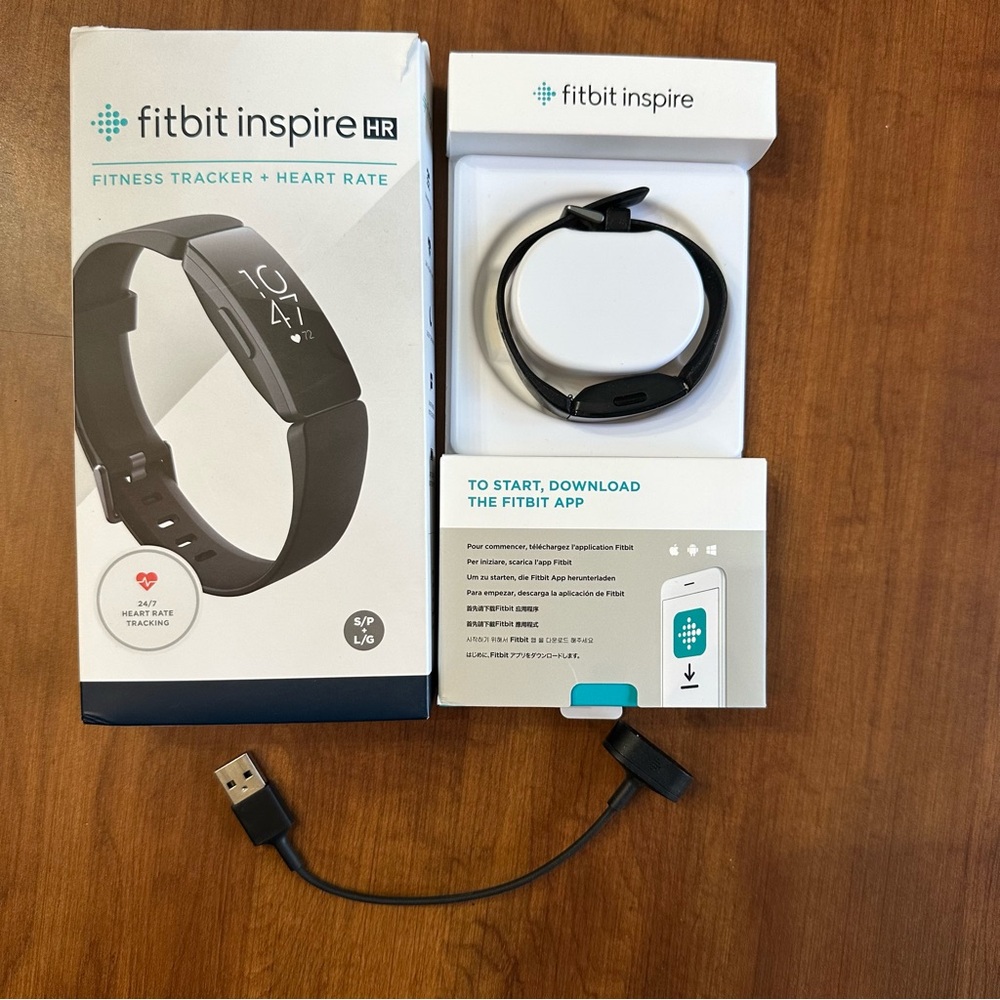 Fitbit Inspire HR in Sleek Black fitness watch